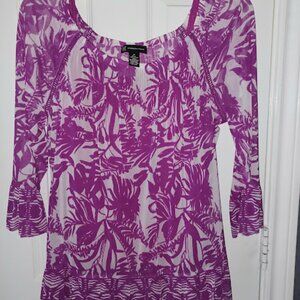 INC International Concepts, Medium, Fushia and white